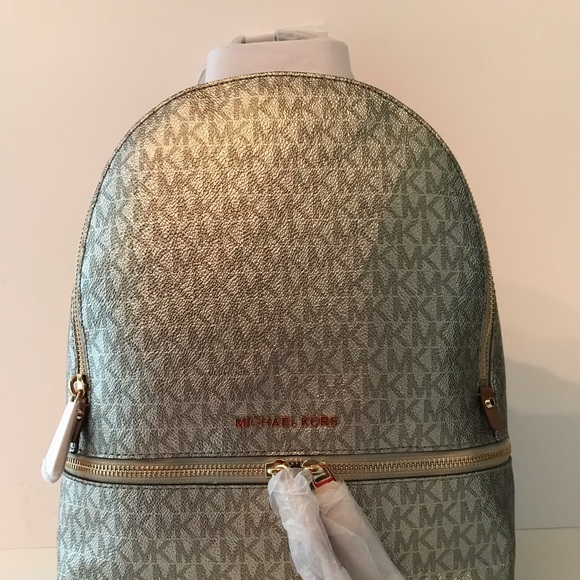 Michael Kors Medium Signature Rhea Zip Backpack